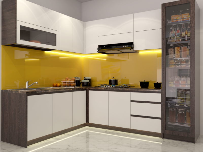 Tủ bếp Melamine MP36 – Tủ Bếp Mạnh Phát